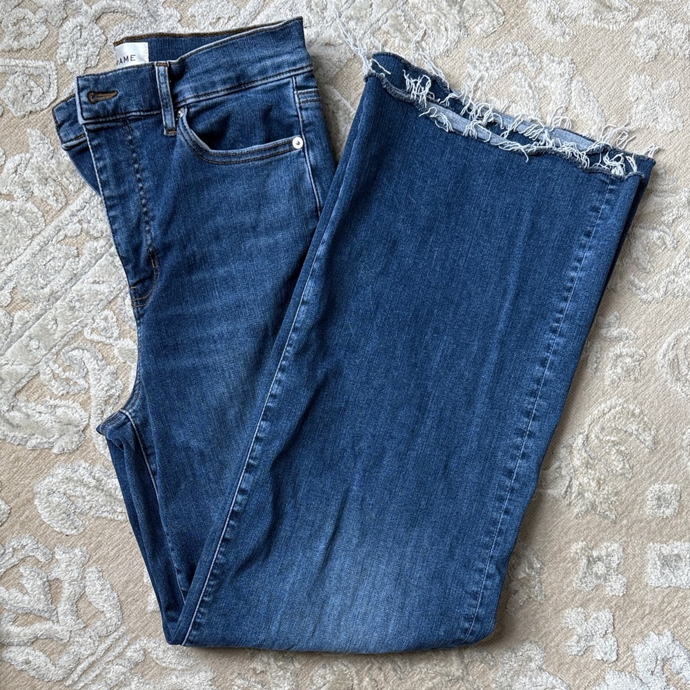 Frame Denim Le Slim Palazzo in Blue, size 28 EUC worn once